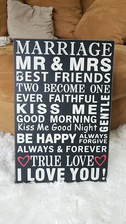 Marriage Home decor