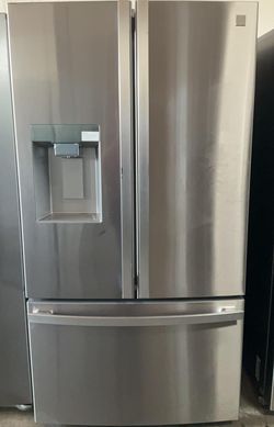 Kenmore 3 Door Stainless Steel Refrigerator
