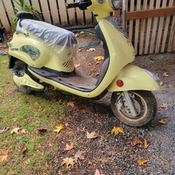 Italian styled electric scooter 