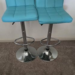 HomGarden Bar Stools Set of 2 With Abstract Painting 