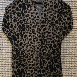 LEOPARD PRINT  WOMAN'S CARDIGAN