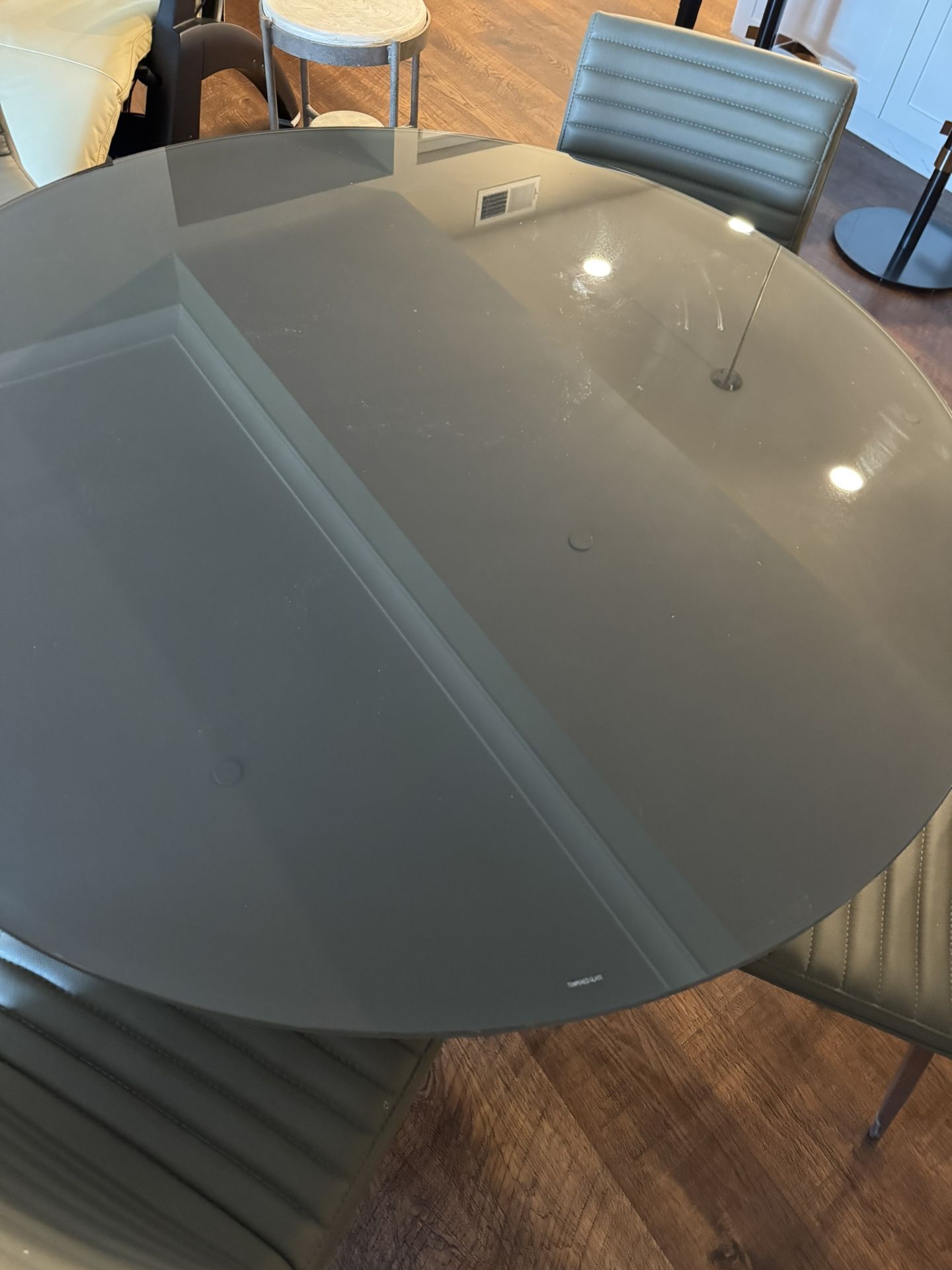 Glass Dinette Kitchen Table