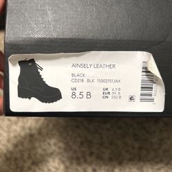 COACH Ainsely Leather Black