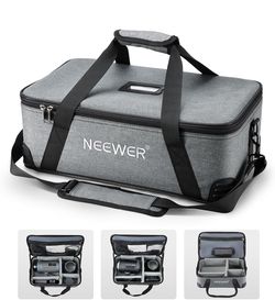 NEEWER Carrying Bag with Movable Foam Padded for Studio Light Vision 4 ML300 CB60 CB60B RGB CB60 MS60B MS60C MS150B, Durable Oxford Cloth Transit Bag 