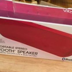 Red Tube Type Bluetooth Speaker