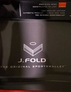New Red J.Fold Original Sportswallet Genuine Leather