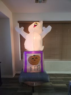 8’ Giant Airblown Inflatable Ghost  Halloween Yard Decor 