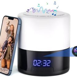 Security Camera with Bluetooth Speaker and Night Light – 1080P Indoor WiFi Camera for Home Security, Motion Detection, Night Vision, App Control, Loca