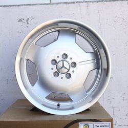 New 18 Inch Mercedes-Benz AMG Aero 1 Monoblock Style Wheels 18x8/9 +35 5x112 Silver Rims Set of 4
