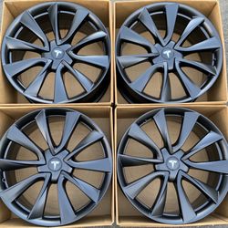 19” Tesla Model 3 Factory Wheels Rims Satin Black New