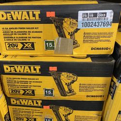 Dewalt 15 gauge 20V Cordless Nail Gun Kit  $299