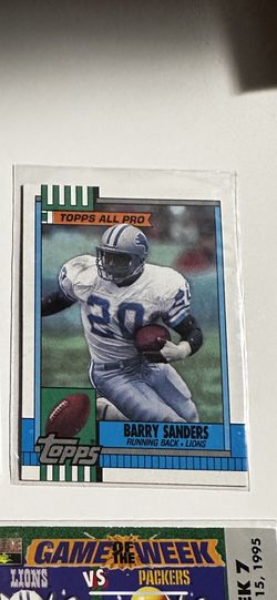 4 Barry Sanders Cards| VINTAGE 90S Perfect Condition 