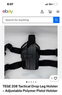 Leg drop holster