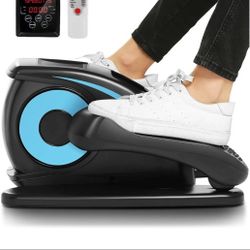 ANCHEER Under Desk Elliptical Machine - Quiet Pedal Exerciser for Seniors, Office & Home, Low-Impact Seated Leg Workout Equipment, Smart LCD Display, 