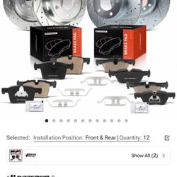 Brakes For BMW 1,2,3,4 Series Front And Read Pads And Discs