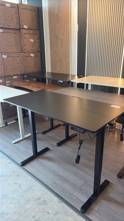 55” black standing Desk