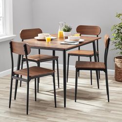 5 PCs Dining Table Chairs Set