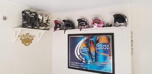 Helmets and riding boots