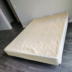 Queen box spring + metal bed frame