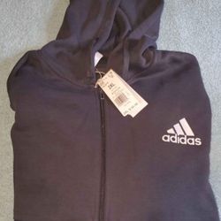 New Mens Adidas 2xl Zip Up Hoody