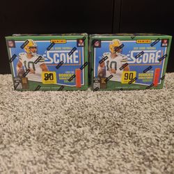 Sealed Lot of (2) 2025 Panini Score Football Blaster Boxes - 180 Cards Total