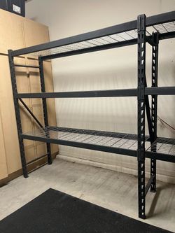 Husky Heavy Duty Garage Storage Shelving Racks – Black Steel
