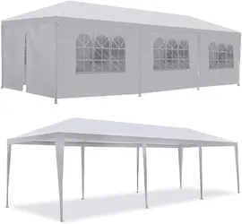 10x30 Party Tent Canopy Outdoor Gazebo Canopy Wedding Party Tent with 6 Sidewalls