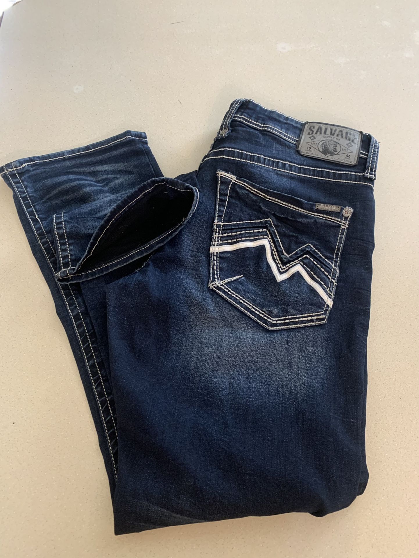 Mens Salvage Jeans By Buckle Size 33R