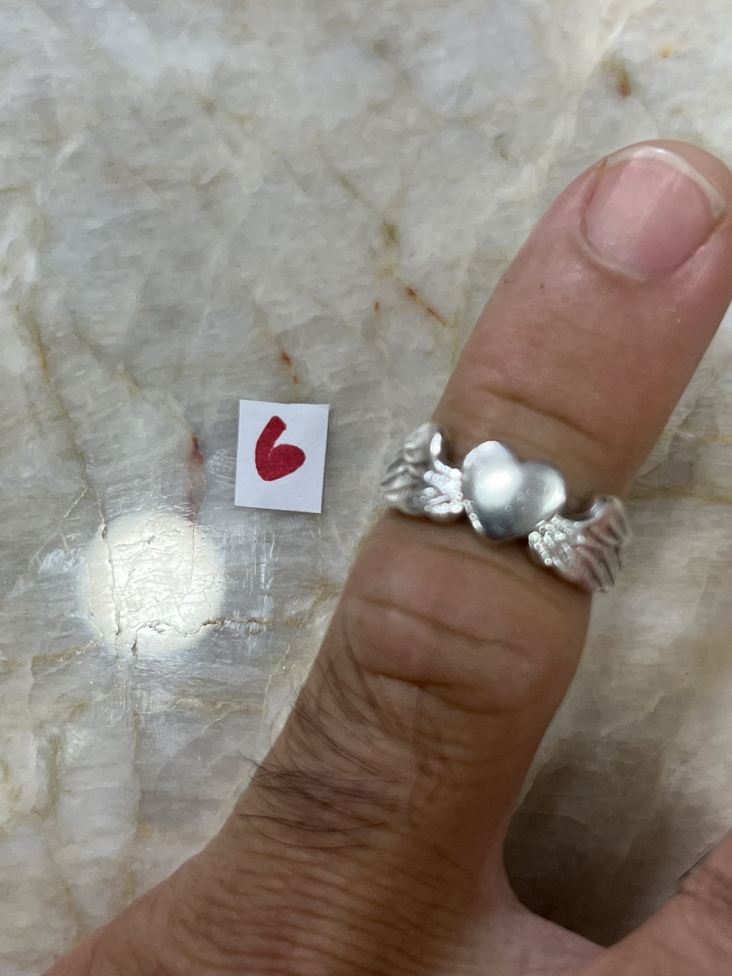 925 Sterling Silver Wedding Ring Size 6