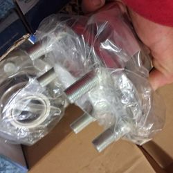 2006-2011 Dodge Challenger (Parts): Two Detroit Front Wheel Bearing Hub-assembly, Two Thermostats, And A Universal Oil Filter Relocator Kit. All New.