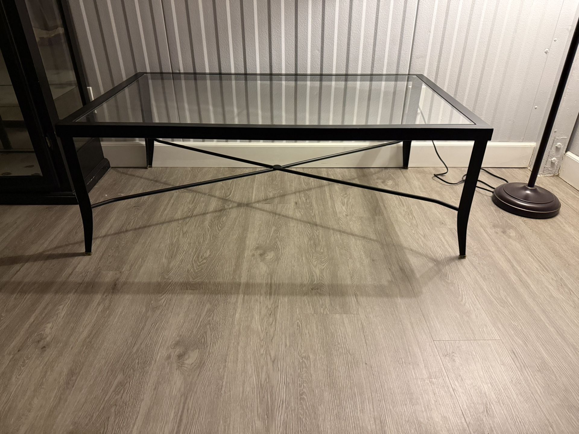 Black Glass Table