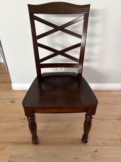 Solid wood chair