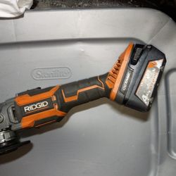 Ridgid  Angle Grinder And Battery Charger