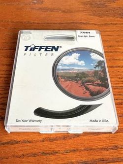 NEW Tiffen 77mm 6pt 2mm Grid Star Effect Filter, Made in USA 🇺🇸
