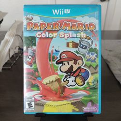 Paper Mario Color Splash (Nintendo Wii U) !!(READ DESCRIPTION)!!