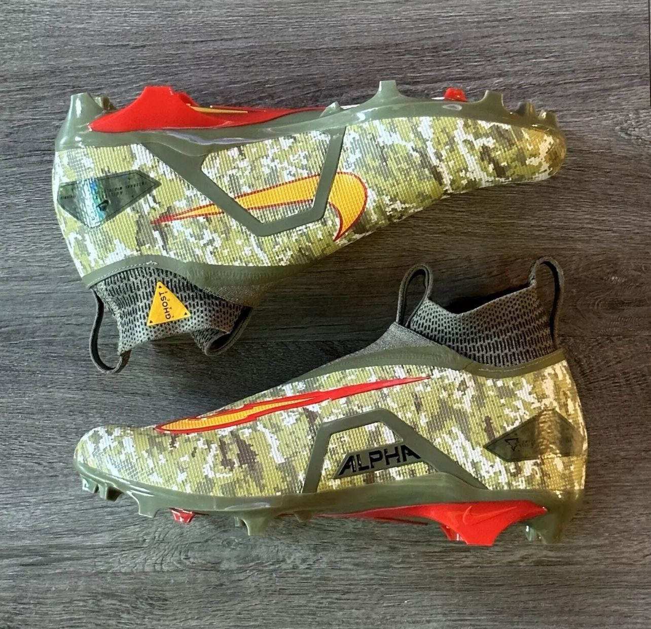 Nike Alpha Menace Elite 3 Travis Kelce Camo Football Cleats 