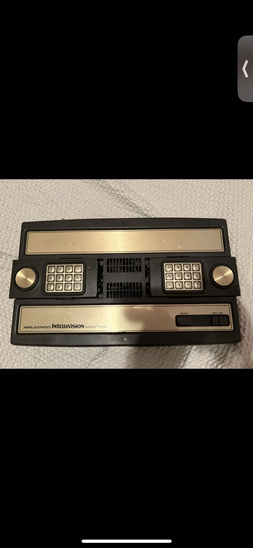 VTG Mattel Intellivision TV Video Arcade Game Console Model 2609A Untested