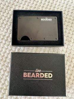 New live bearded aluminum wallet