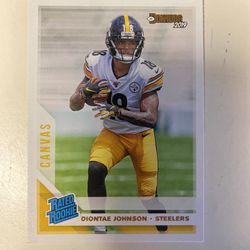 Diontae Johnson Canvas Rated Rookie Donruss 2019