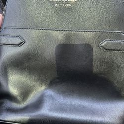 Kate Spade Black Leather Backpack 