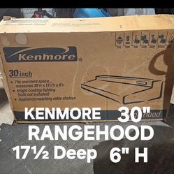 NEW KEMORE 30" RANGE HOOH(with manual)