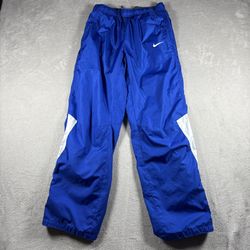 Vintage Nike Track Pants Men’s S Blue Y2K Baggy Windbreaker Strom Fit Baggy#3018