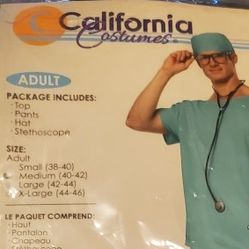 Dr Costume Size Medium - Please Read Description. 