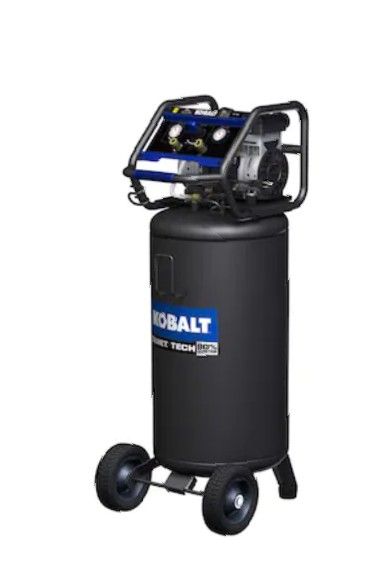 Kobalt Quiet Tech 26-Gallon Single Stage Portable Corded Electric Vertical Air Compressor