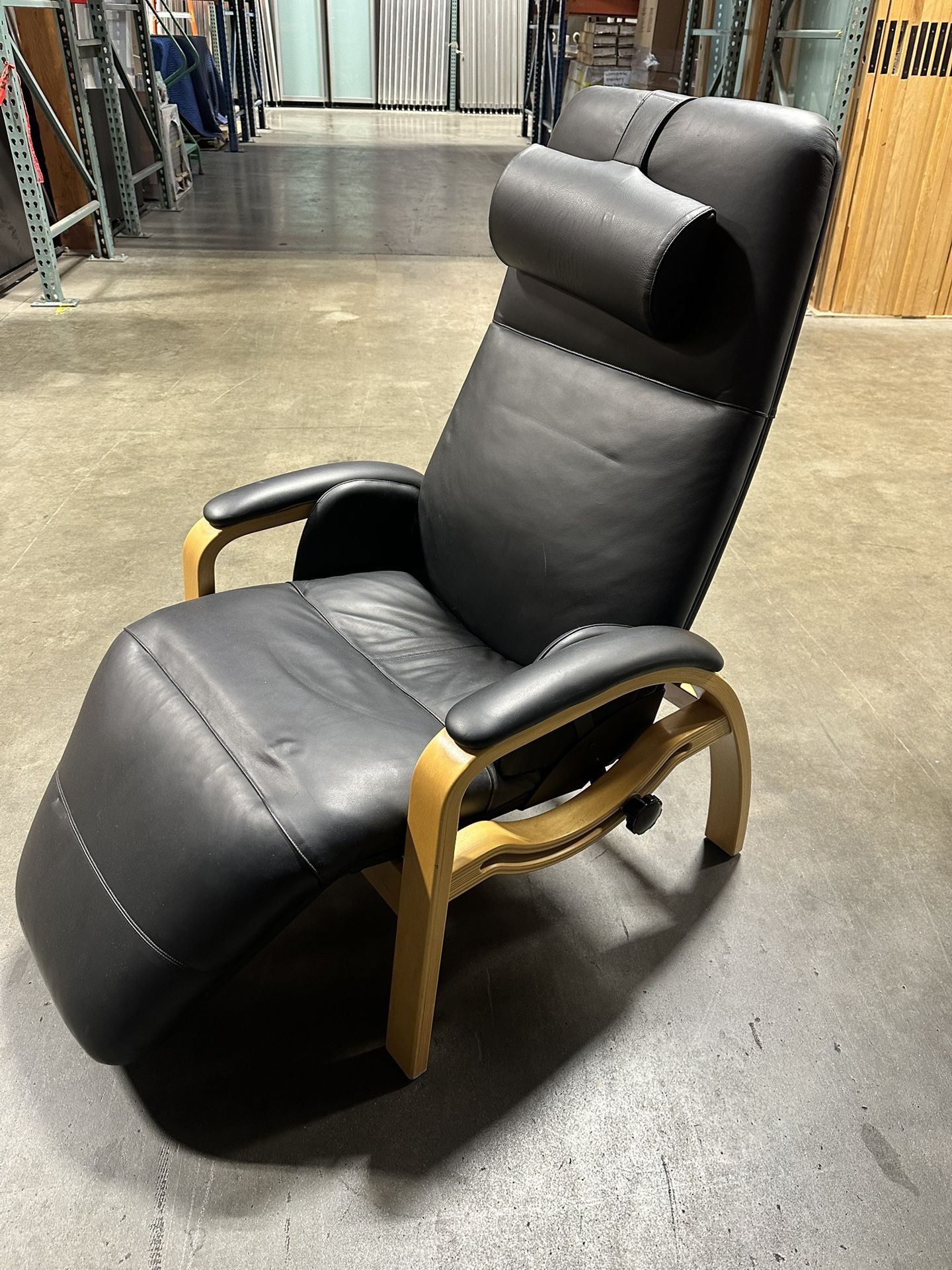 High End Scandanavian Design Chair. Faux Leather And High Quality, Reclines In Many Positions