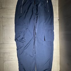 Boohooman blue dress comfort pants size medium