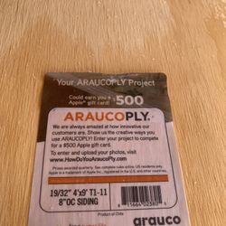 19/32 X 4 X 9 Panels Siding