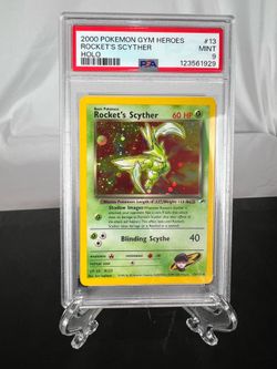 Rocket’s Scyther #13 Holo Gym Heroes!! FRESH SLAB!!