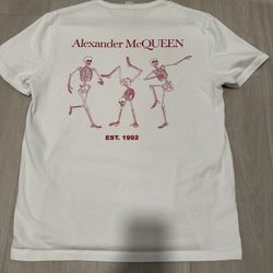 Alexander McQueen Skeleton Graphic T-Shirt – Made in Italy – Size L