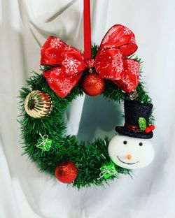 Snowman wreath